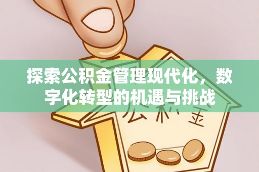 汶川探索公积金管理现代化，数字化转型的机遇与挑战