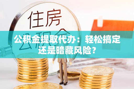 汶川公积金提取代办：轻松搞定还是暗藏风险？